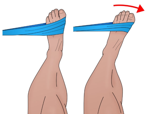 Theraband inversion outlet
